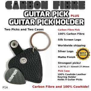 Kramer Guitar Pick Carbon Fibre and Case p14