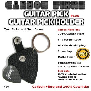 Gibson Guitar Pick Carbon Fibre and Case p16