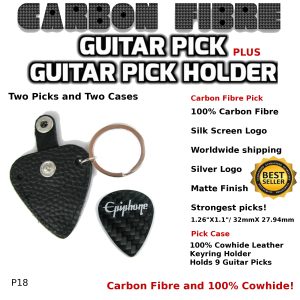 Epiphone Guitar Pick Carbon Fibre and Case p18