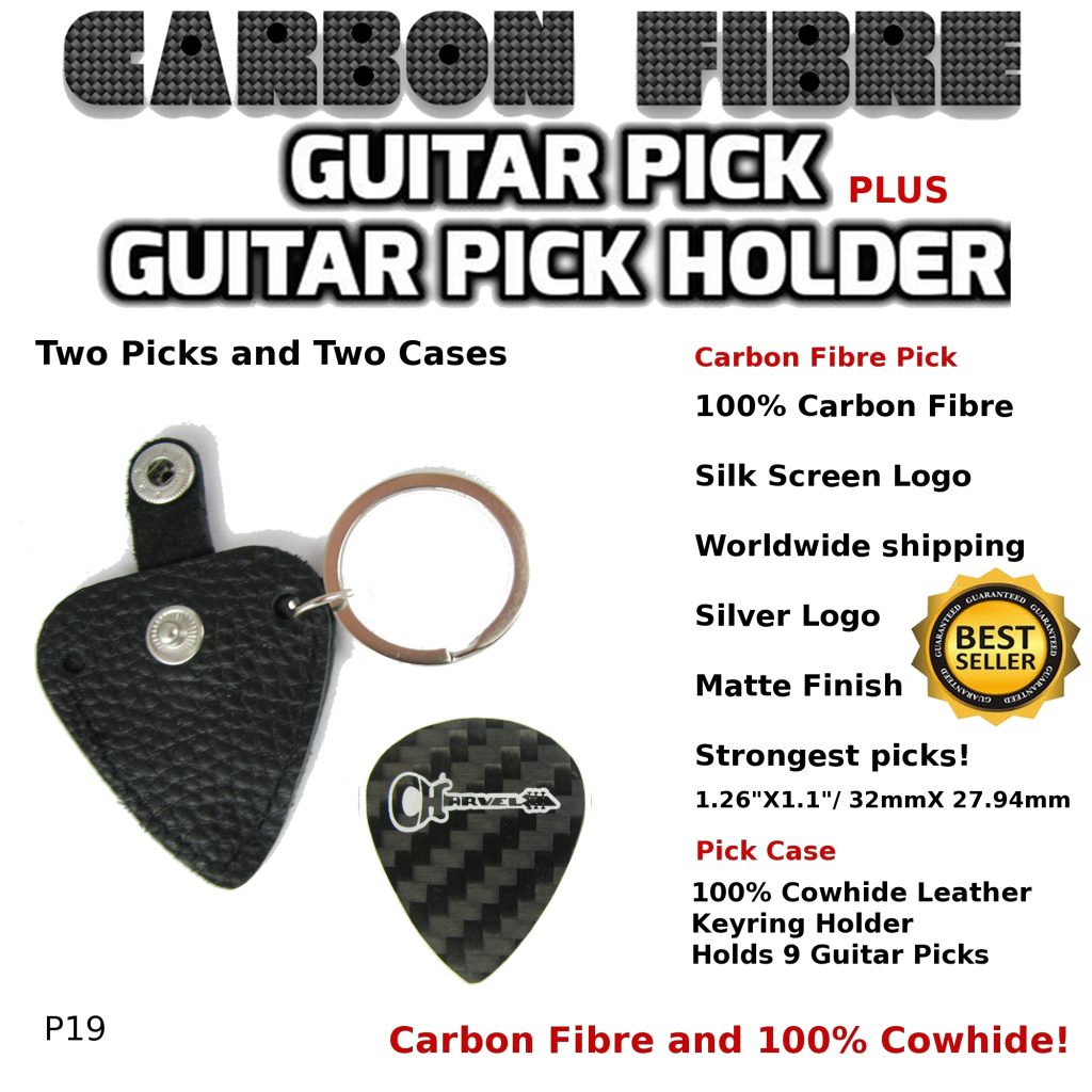Martin and Co. Guitar Pick Carbon Fibre and Case p20