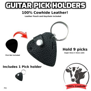 Guitar Pick Case leather Cowhide P21