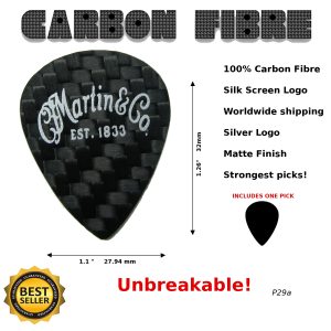 Martin and Co. Guitar Pick Carbon Fibre and Case p29A