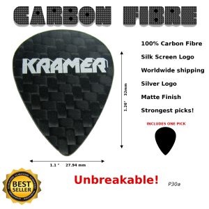 Kramer Guitar Pick Carbon Fibre Guitar Pick P30A