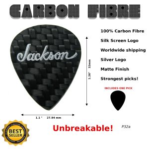 Jackson Guitar Pick Carbon Fibre Pick P32A