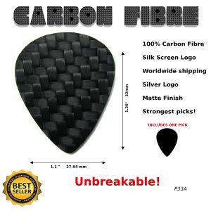 Carbon Fibre Guitar Pick P33A