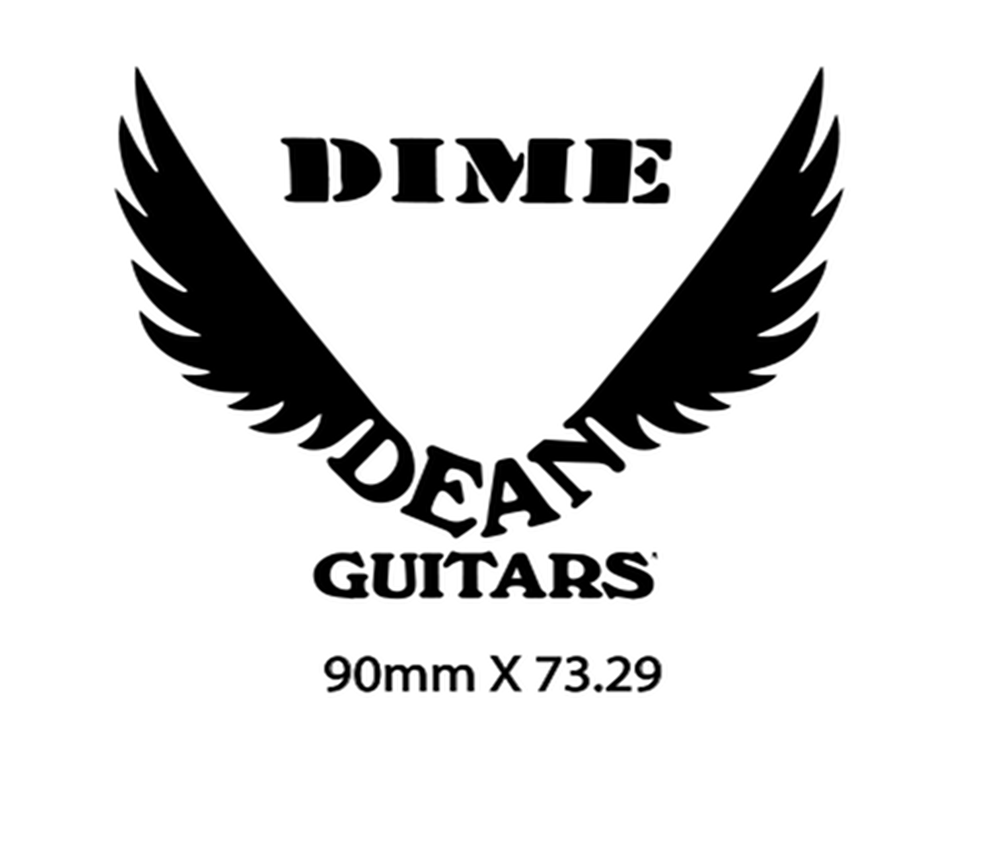 Washburn Dean Dime Guitar Decal M76b - Image 5