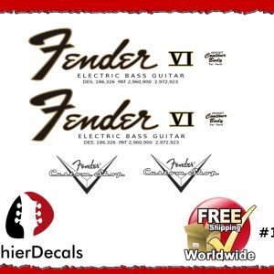 Fender Electric Bass VI Guitar Decal #130