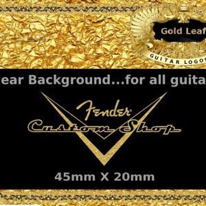 Fender Guitar Custom shop Decal Gold #56g