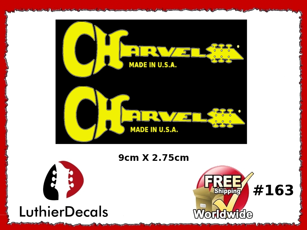 Charvel Guitar Decal Yellow #163