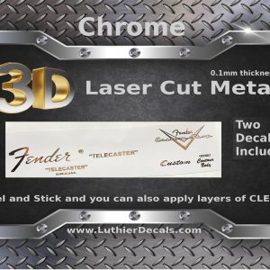 Fender Telecaster 3D Metal Guitar Decal M37