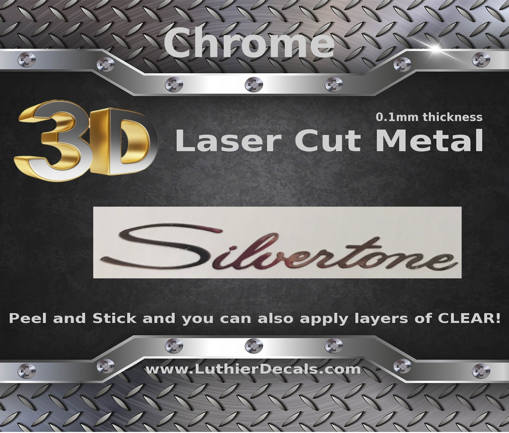 Silvertone Guitar Decal M59b